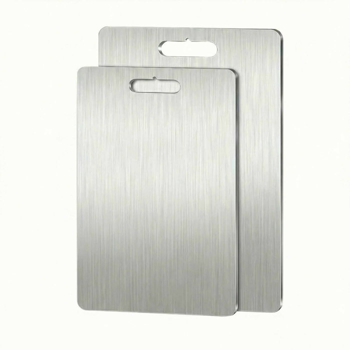 Hermia Set de tablas de cortar de acero inoxidable SUS304 (2 piezas)